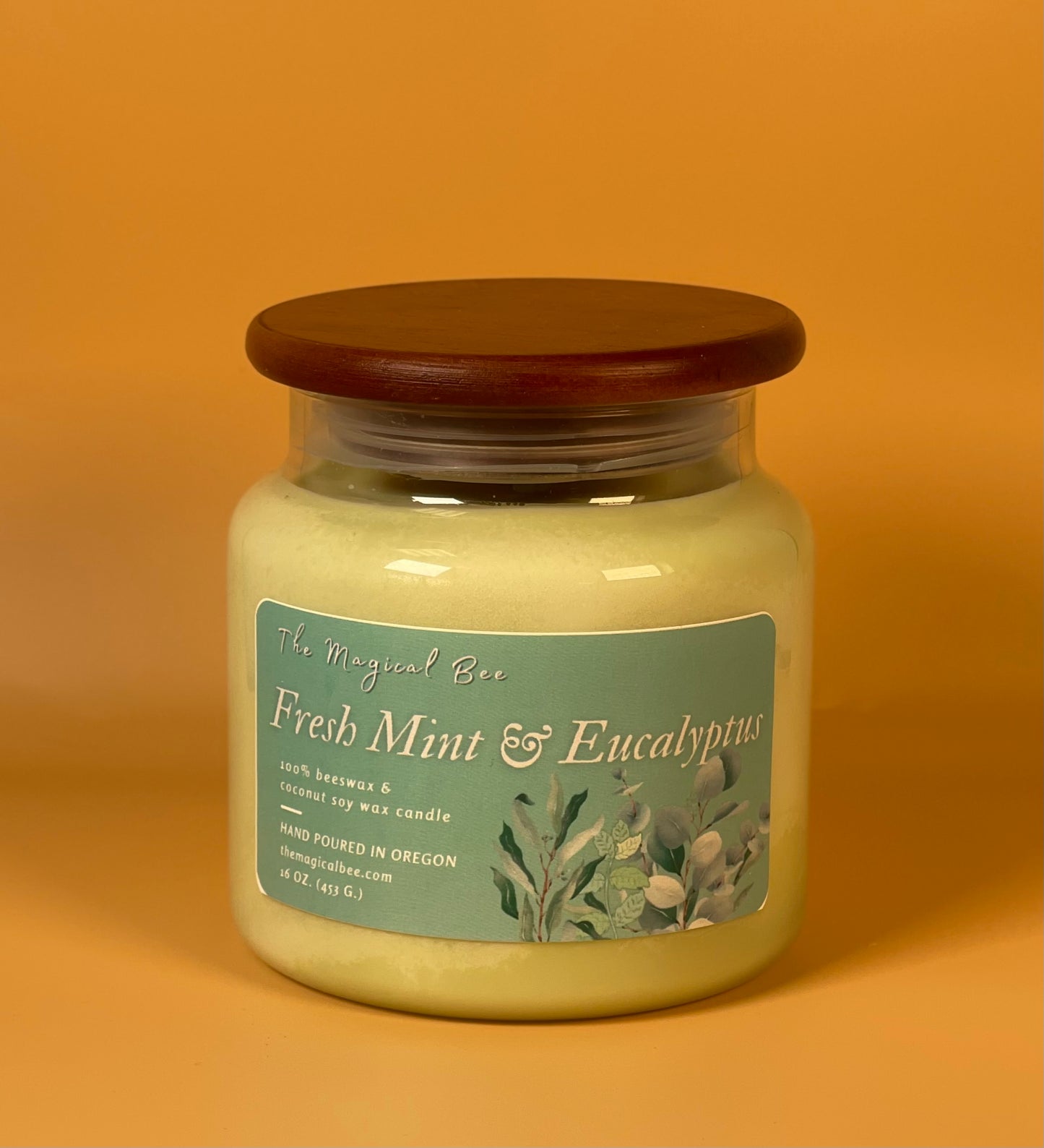 Fresh Mint & Eucalyptus Candle (sinus/lung aromatherapy)
