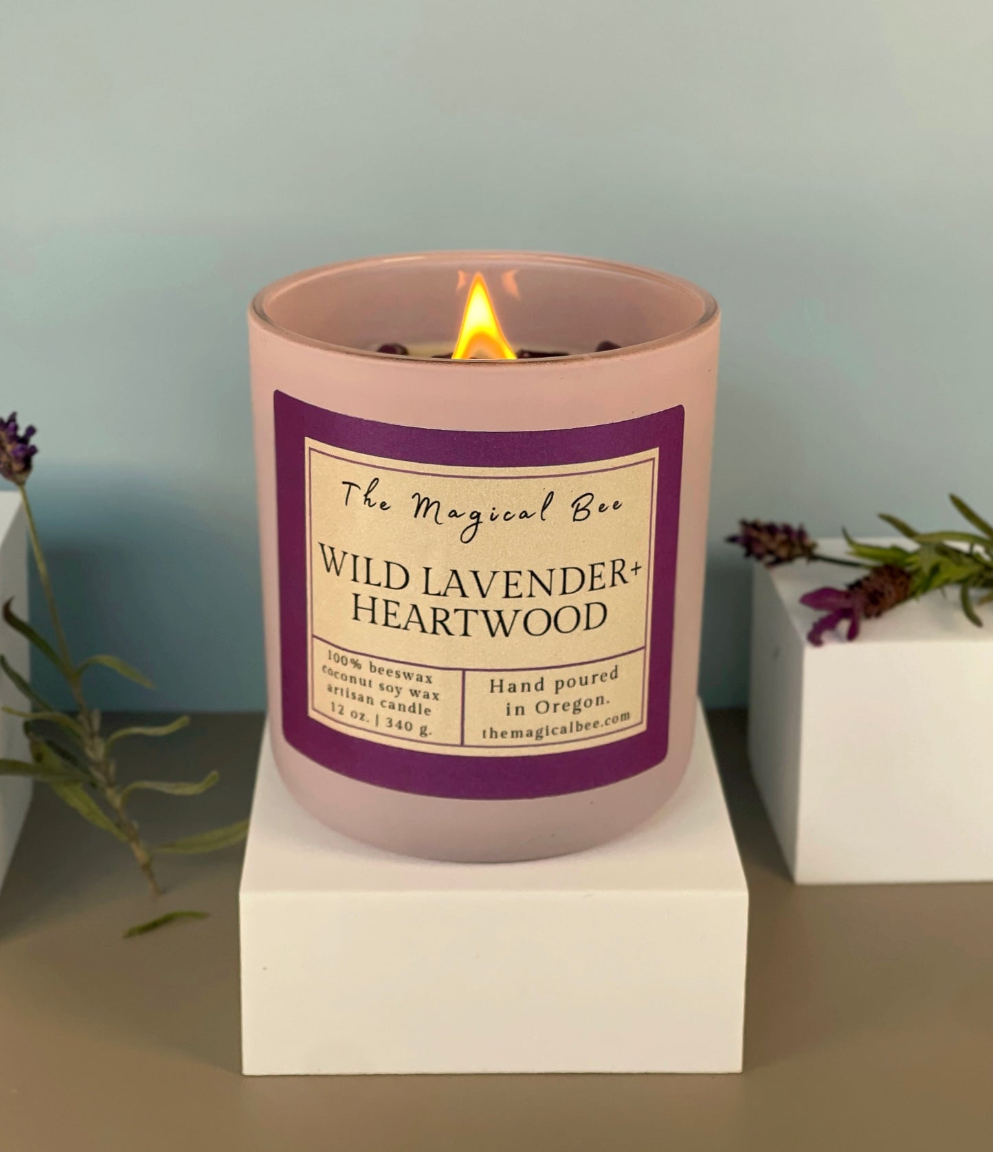 Wild Lavender + Heartwood Candle