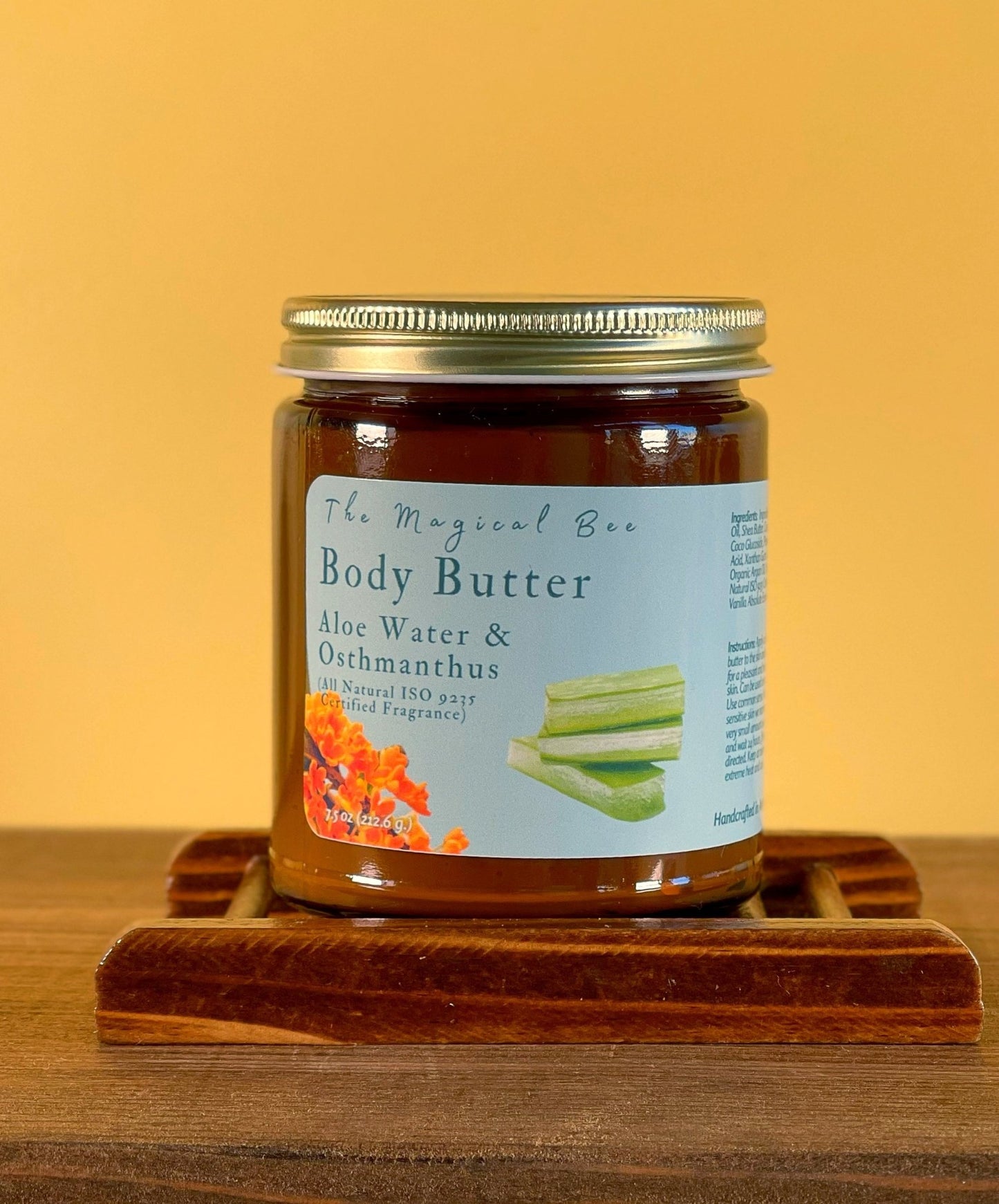 Aloe Water & Osmanthus Body Butter (All Natural ISO 9235 certified fragrance) - The Magical Bee