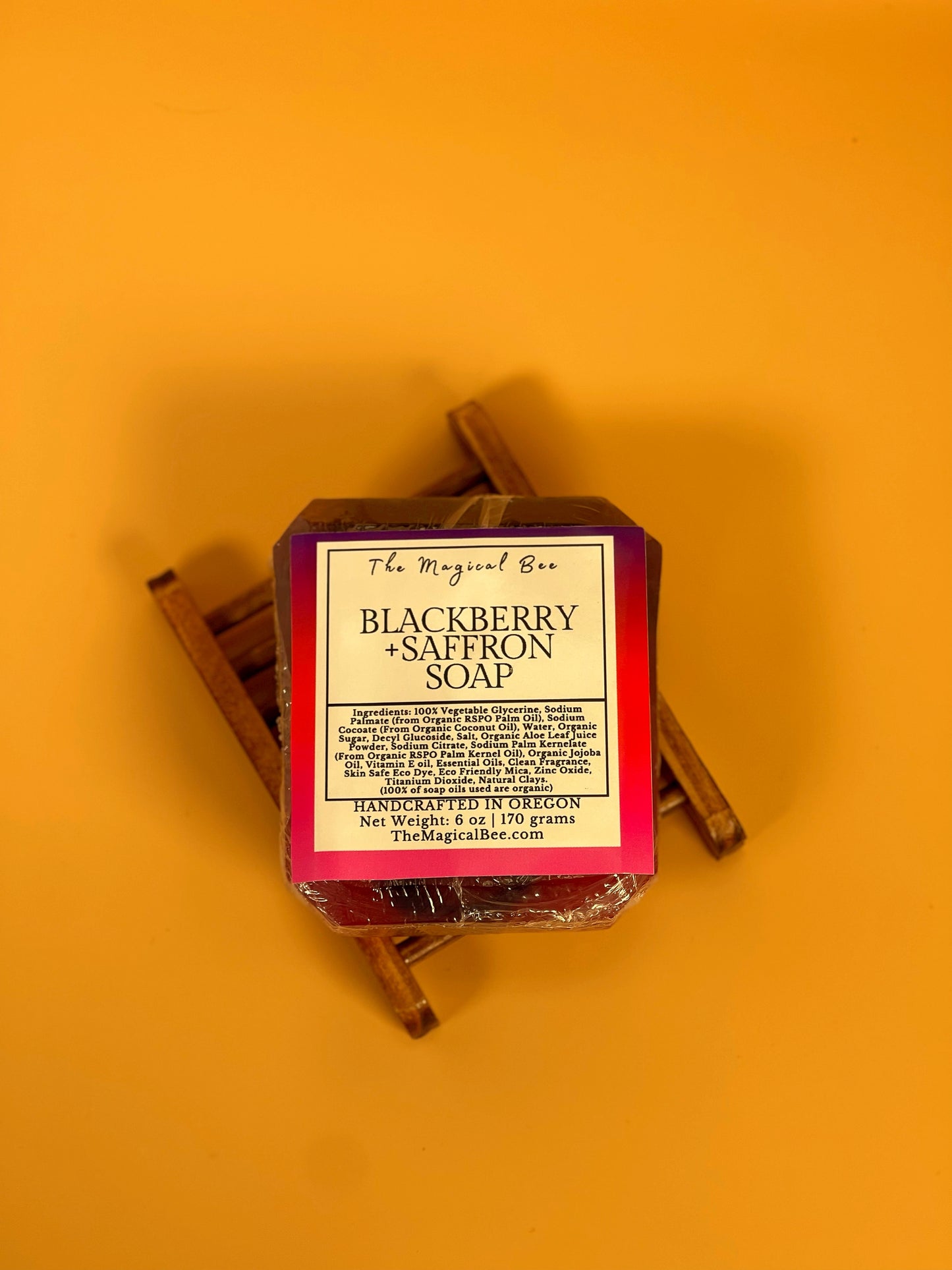 Blackberry + Saffron Soap