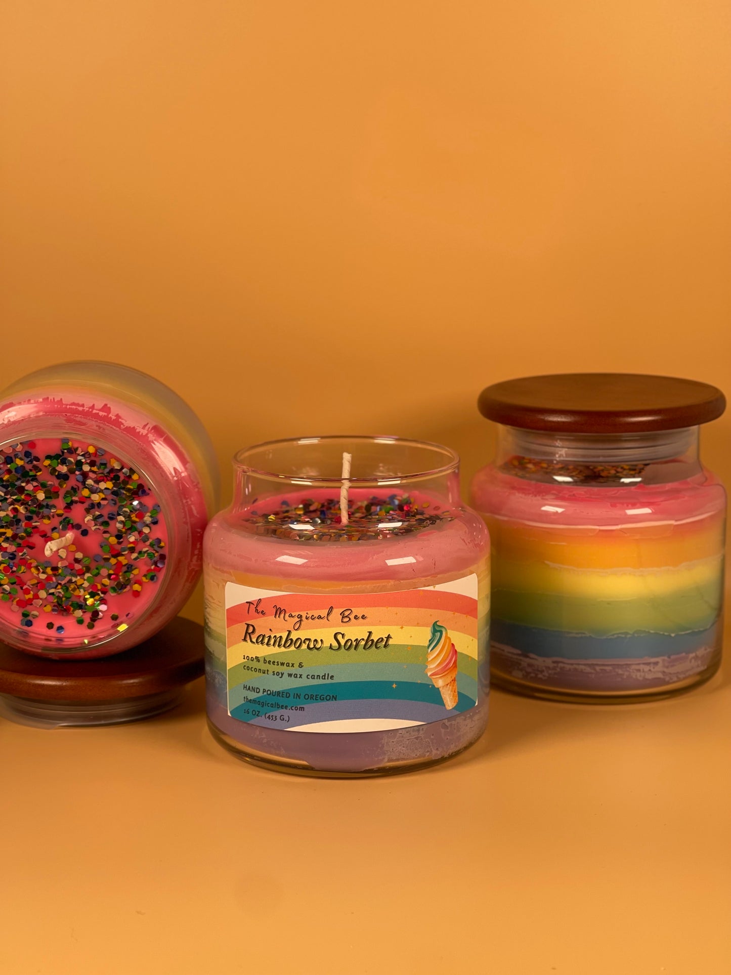 Rainbow Sorbet Candle