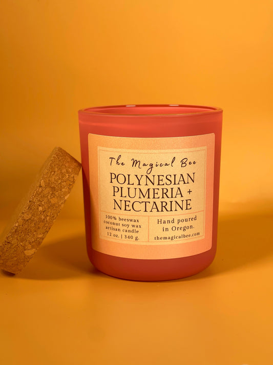 Polynesian Plumeria + Nectarine Candle