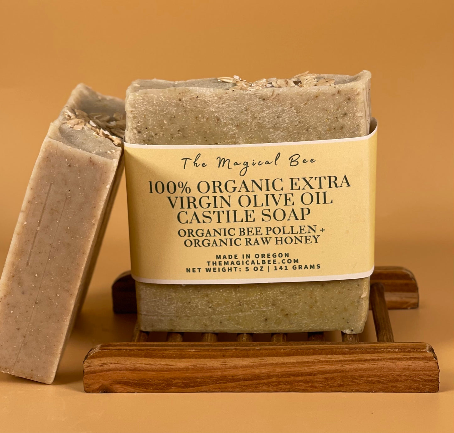 Organic Bee Pollen & Organic Raw Honey Olive Oil Soap