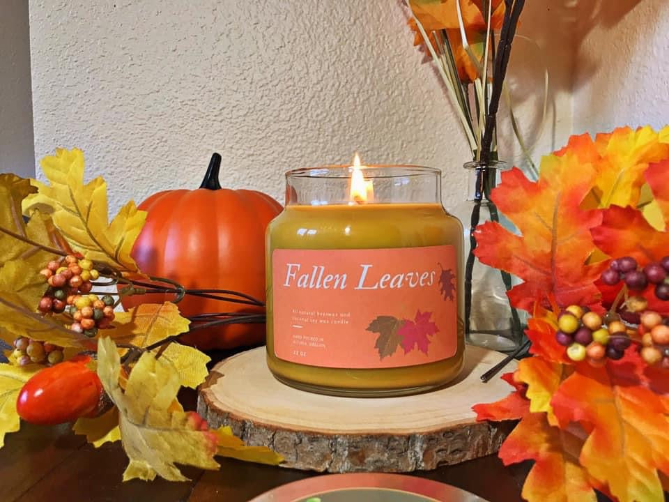 Fallen Leaves Candle