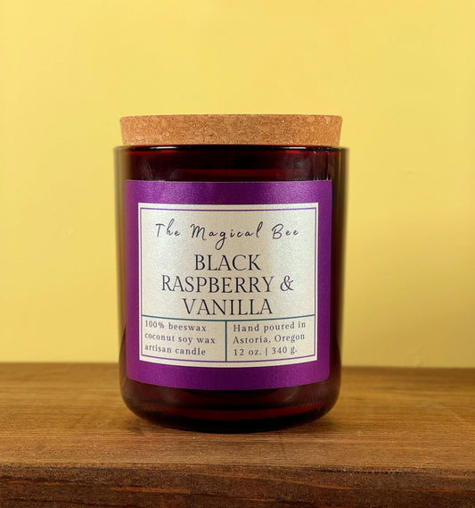 Black Raspberry & Vanilla Candle - The Magical Bee