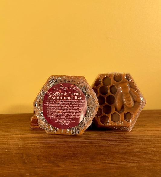 Coffee & Cacao Essential Oil Conditioner Bar - The Magical Bee