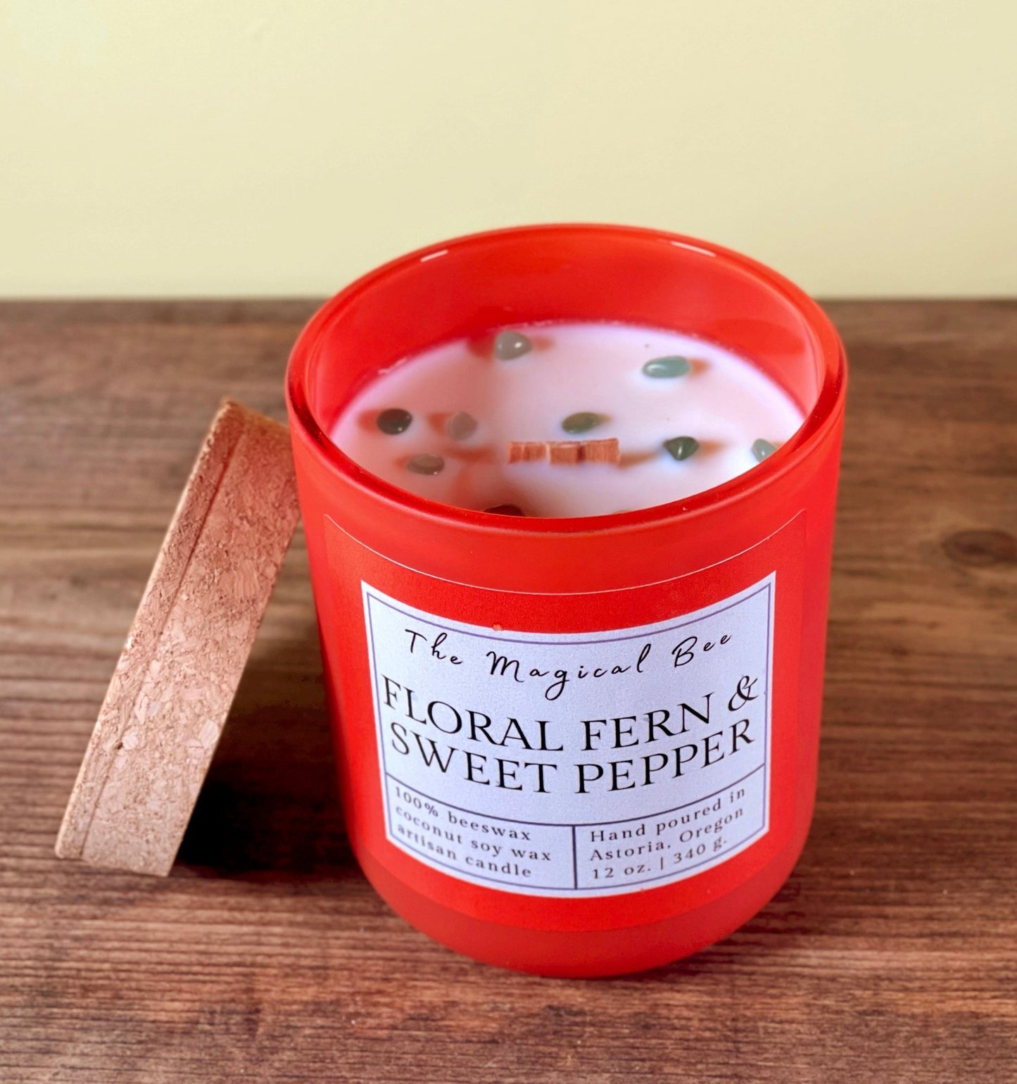 Floral Fern & Sweet Pepper Candle - The Magical Bee