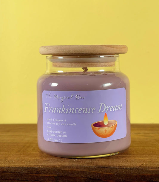 Frankincense Dream Candle (Boswellia/Lavender/Camphoraceous) - The Magical Bee