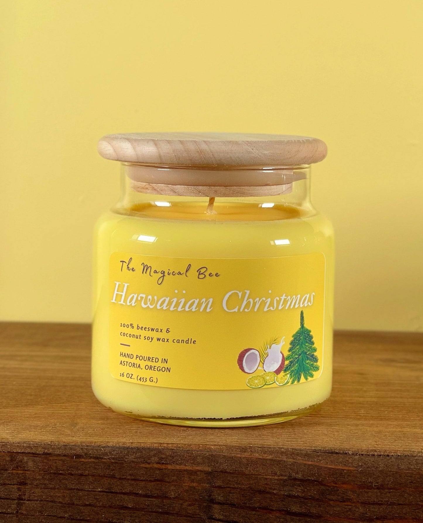 Hawaiian Christmas Candle (Fir Needle/Coconut/Lime) - The Magical Bee