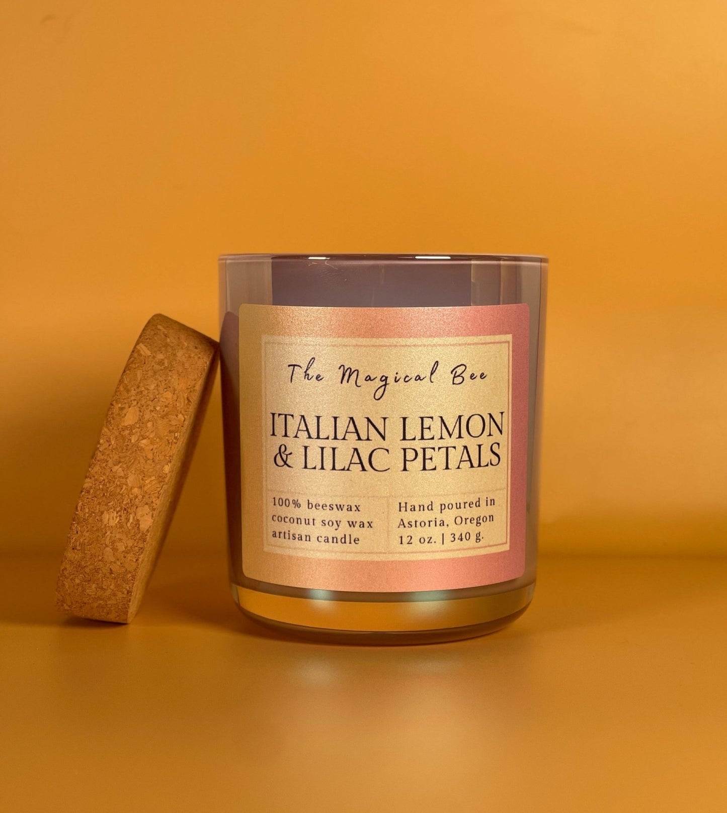 Italian Lemon + Lilac Petals Candle - The Magical Bee