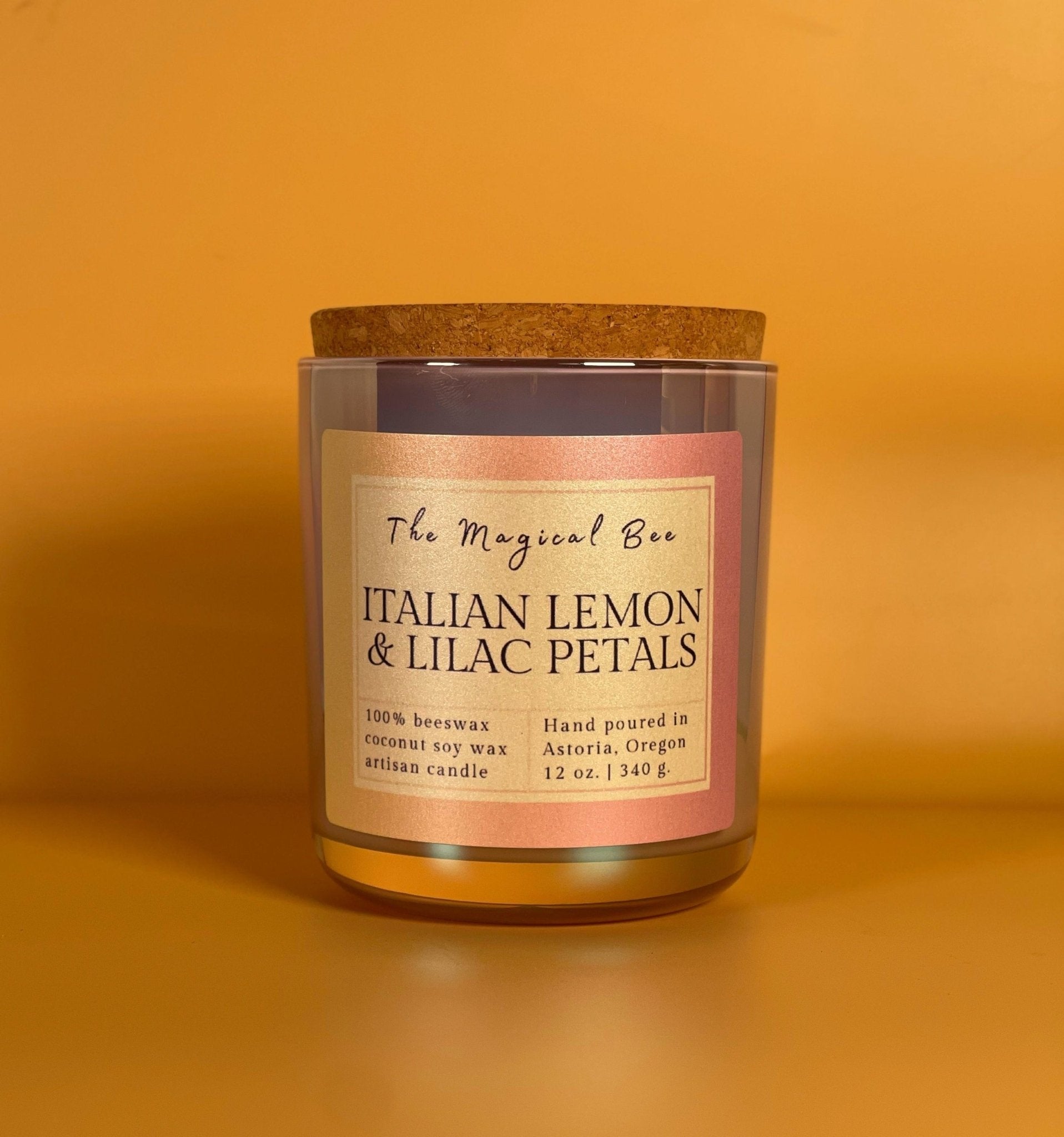 Italian Lemon + Lilac Petals Candle - The Magical Bee