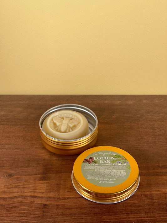 Lotion Bar with Forest Essential Oil Blend - The Magical Bee