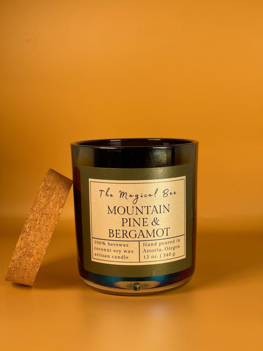 Mountain Pine & Bergamot Candle - The Magical Bee