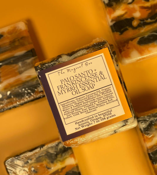 Palo Santo + Frankincense & Myrrh Essential Oil Soap - The Magical Bee