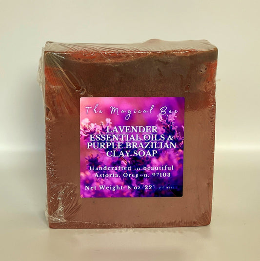Lavender Essential Oil & Purple Brazilian Clay Soap