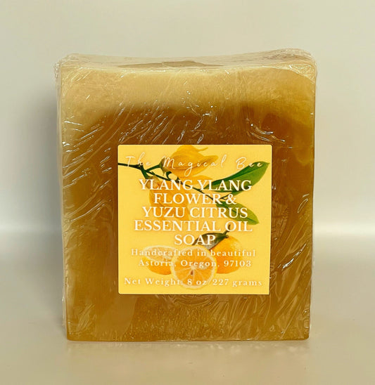 Ylang Ylang Flowers & Yuzu Citrus Essential Oil Glycerine Soap