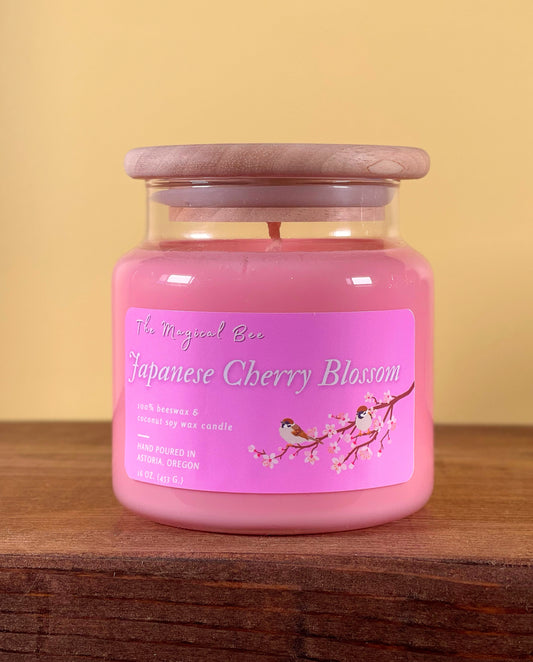 Japanese Cherry Blossom Candle (light, floral, joyful)