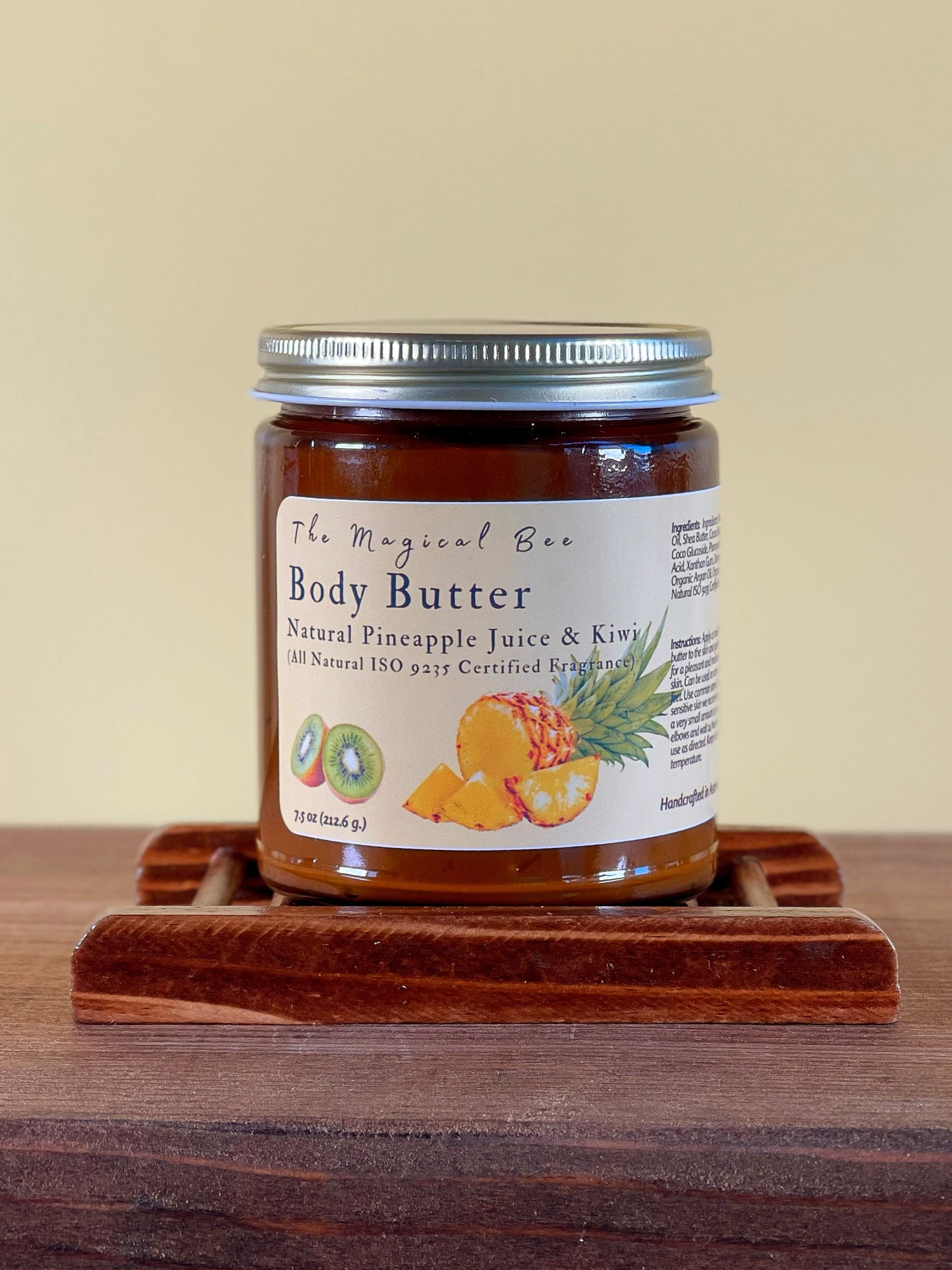 Natural Pineapple Juice & Kiwi Body Butter (All Natural ISO 9235 certified fragrance)