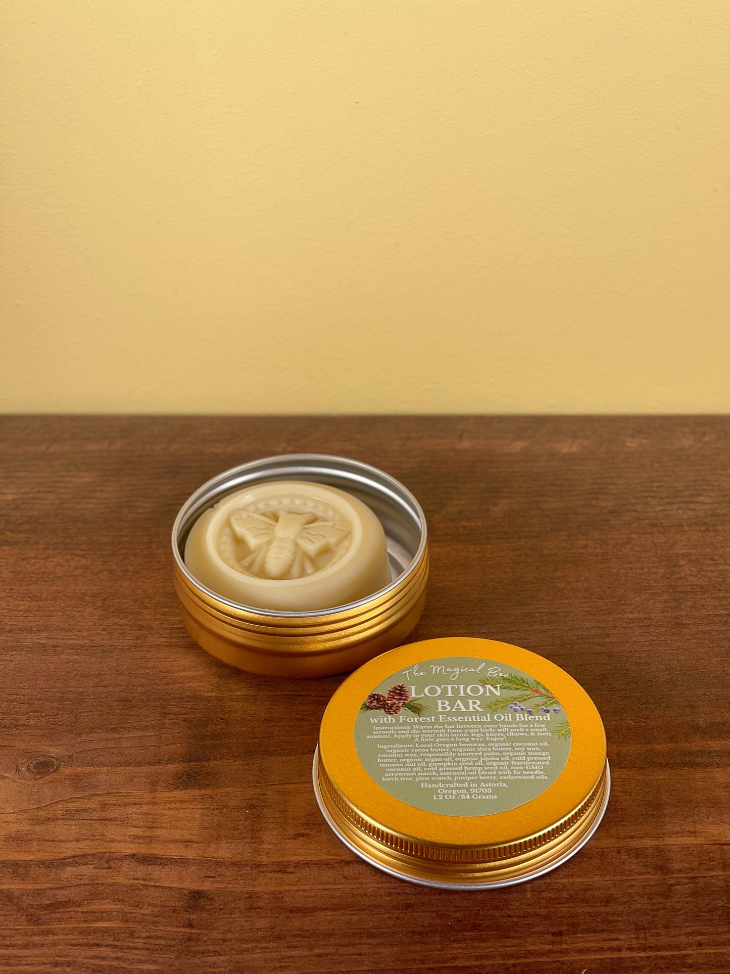 Lotion Bar with Forest Essential Oil Blend